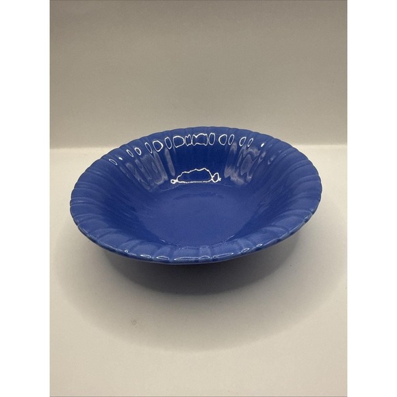 STANGL Pottery Bowl 1388 Blue Mid Century Modern Vintage - Picture 2 of 16